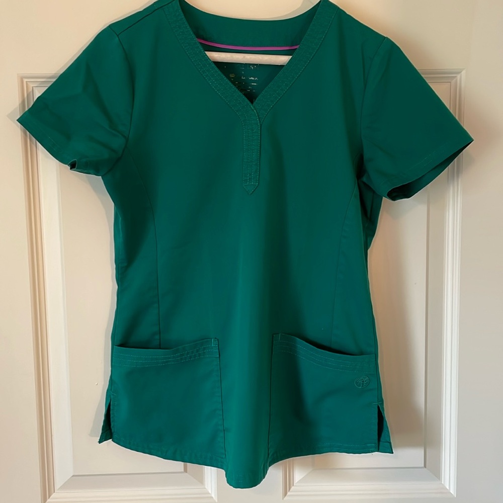 Healing Hands Purple Label Scrub Top - Hunter Green